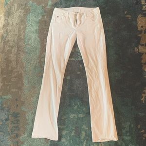 Hudson Boot Cut White Jeans